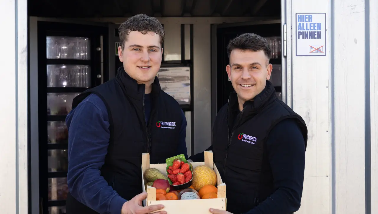 Arjan en rick van fruitmaatje fruitbezorging Betuwe en gelderse vallei 